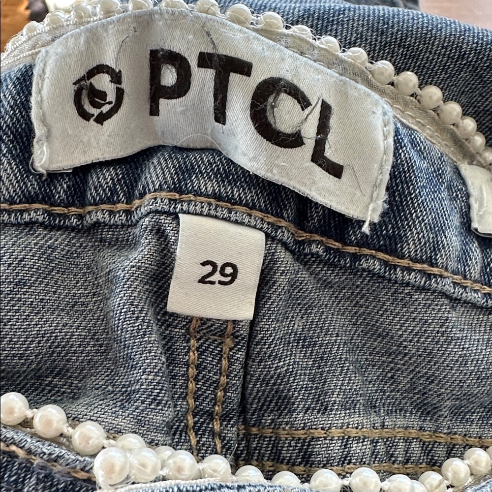 PTCL Blue Denim Jeans special trimmed with pearls - Picture 8 of 10